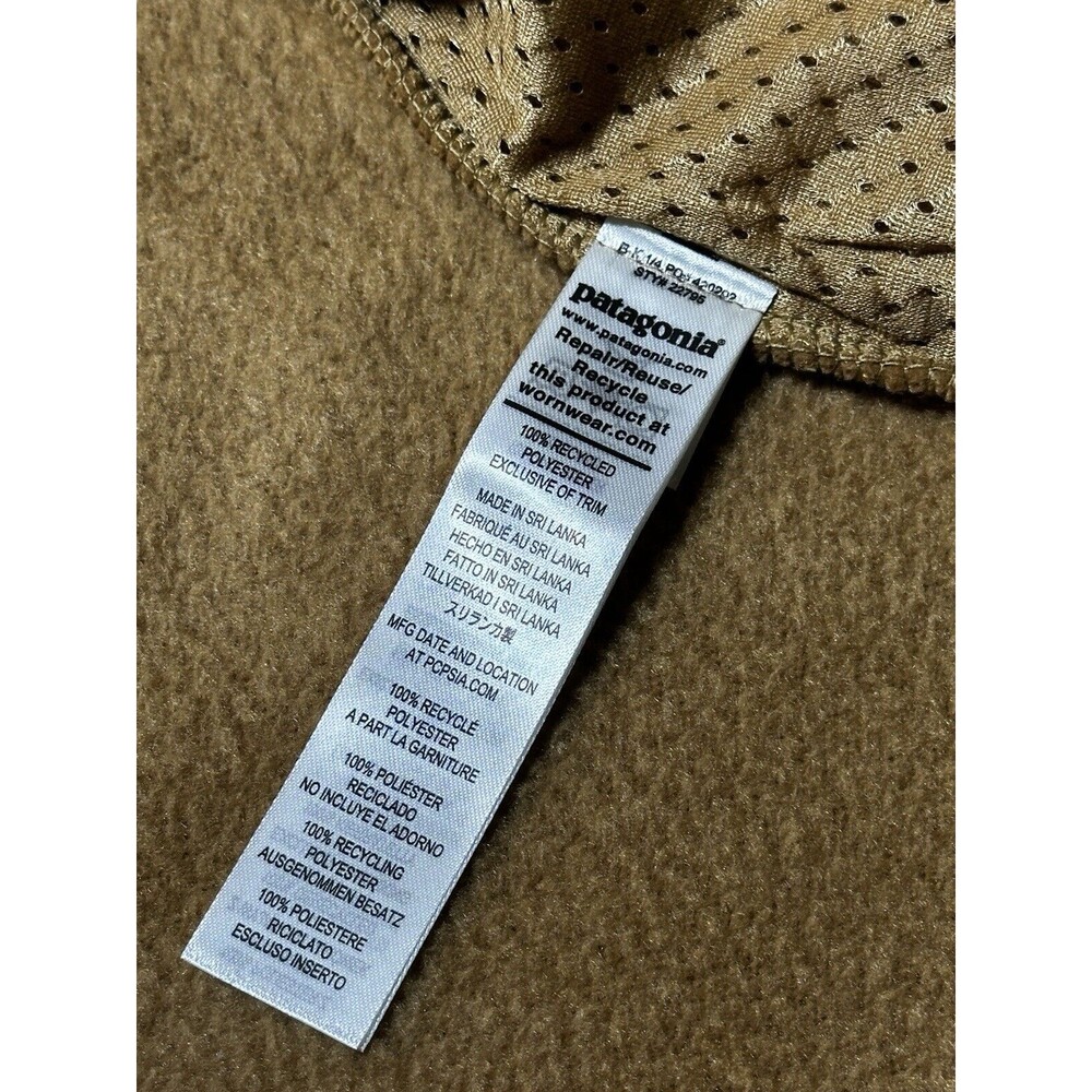 Patagonia Jacket Womens XS Retro Pile Fleece Zip Nest Brown 22795 Pink Trim NWT - Picture 4 of 6